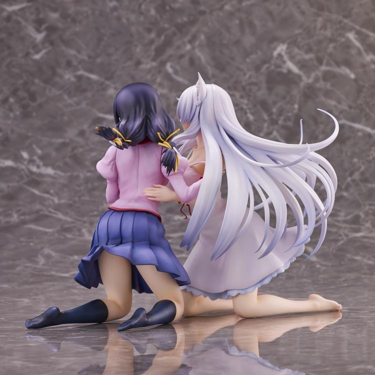 Nekomonogatari Kuro Tsubasa Hanekawa & Black Hanekawa Figure Set (2nd Reissue) Gallery Image 15