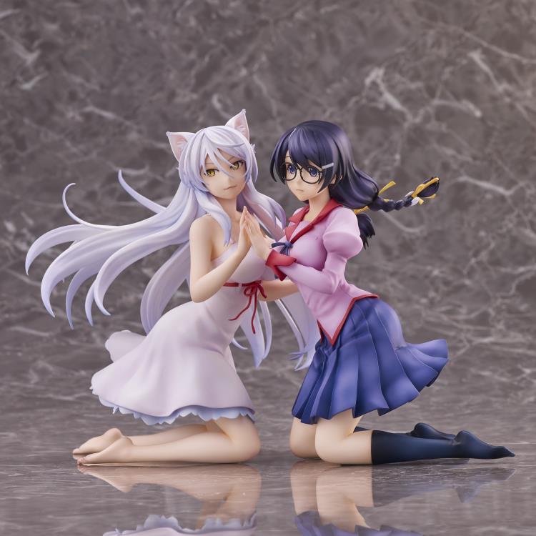 Nekomonogatari Kuro Tsubasa Hanekawa & Black Hanekawa Figure Set (2nd Reissue) Gallery Image 16