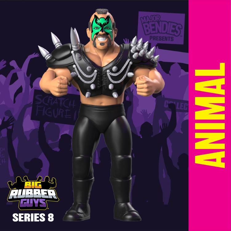 WWE Big Rubber Guys　社 ウオーロード　新品未開封。 Big Rubber Guy Road Warriors Animal Figure