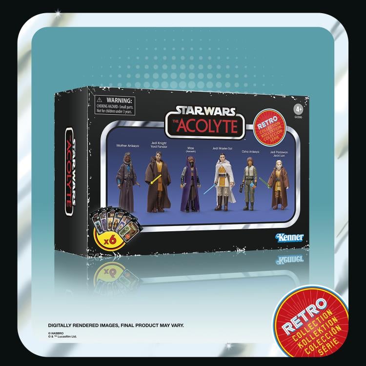 Star Wars Retro Collection The Acolyte Box Set of 6 Figures Gallery Image 28