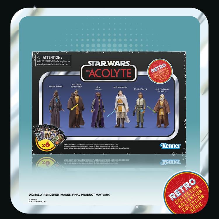Star Wars Retro Collection The Acolyte Box Set of 6 Figures