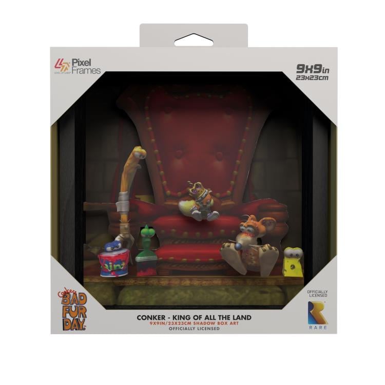 Conker's Bad Fur Day Conker: King of All The Land Pixel Frame (9x9) Gallery Image 6