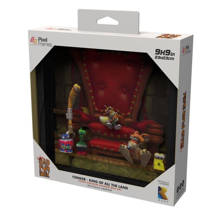 Conker's Bad Fur Day Conker: King of All The Land Pixel Frame (9x9) Gallery Image 7
