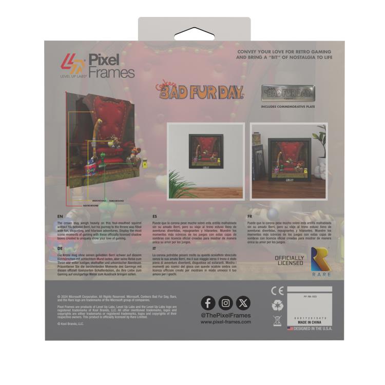 Conker's Bad Fur Day Conker: King of All The Land Pixel Frame (9x9) Gallery Image 9