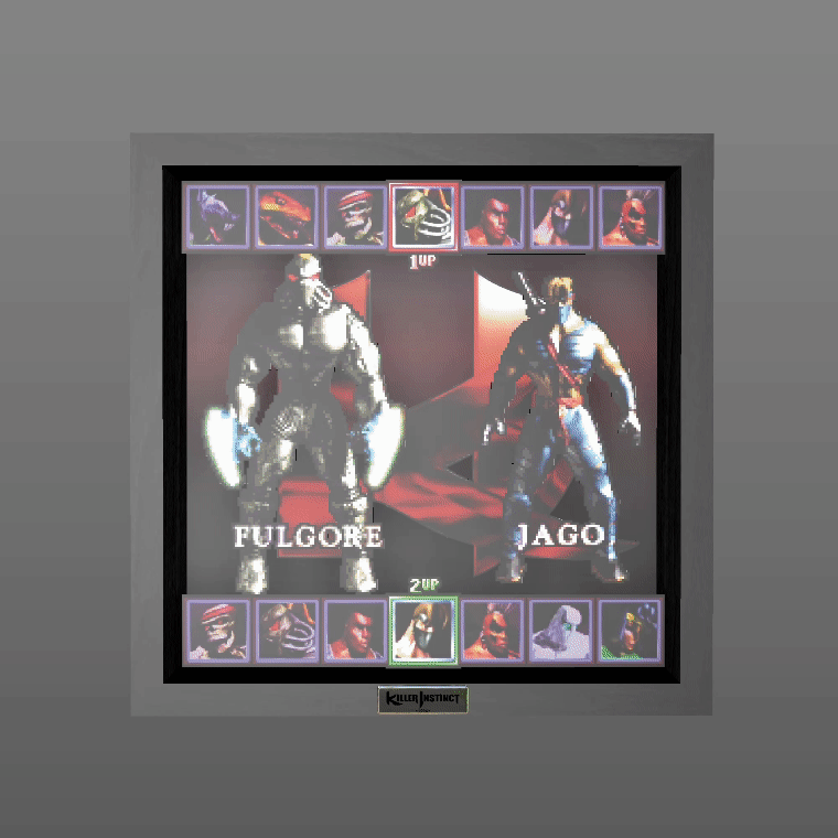 Killer Instinct Fight On! Pixel Frame (9x9) Gallery Image 3