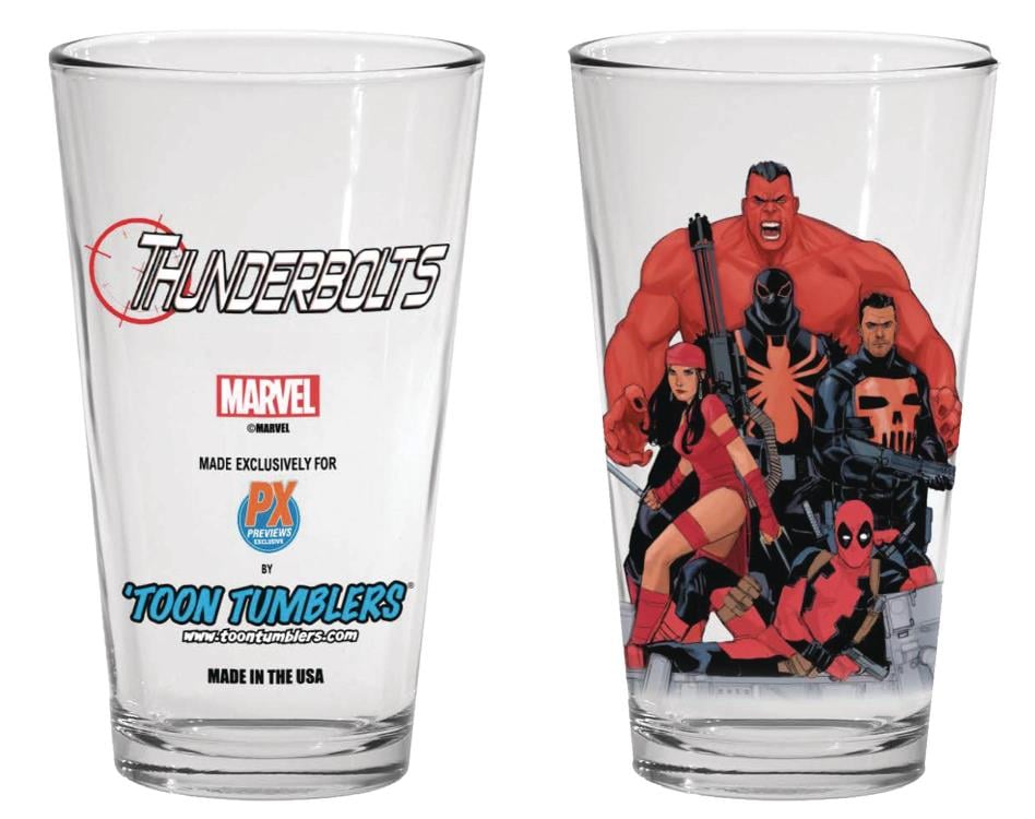 Marvel Comics Toon Tumblers Thunderbolts PX Previews Exclusive Pint Glass Gallery Image 3