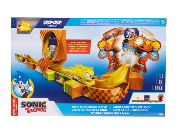 Sonic The Hedgehog Go-Go Racers Super Sonic Deluxe Playset Gallery Image 1