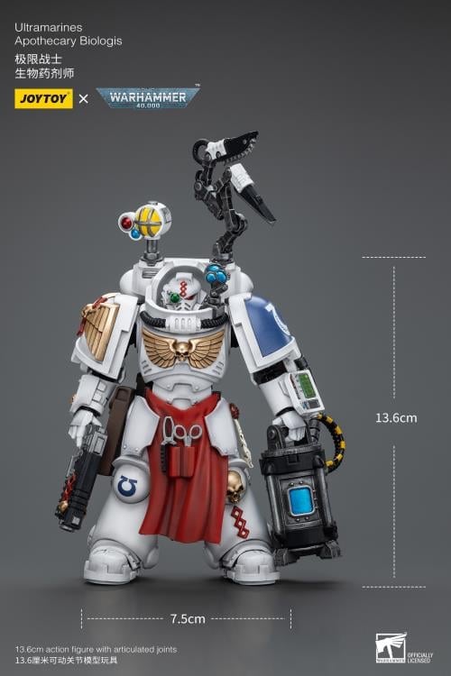 Warhammer 40K Ultramarines Apothecary Biologis 1/18 Scale Action Figure Gallery Image 12