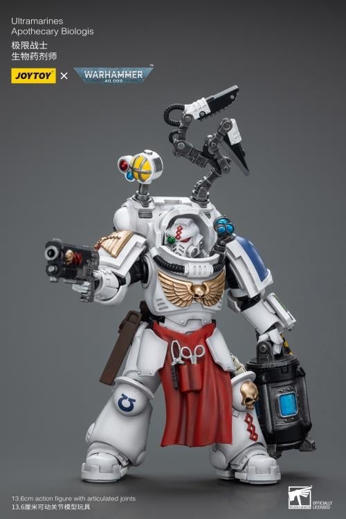 Warhammer 40K Ultramarines Apothecary Biologis 1/18 Scale Action Figure Gallery Image 7