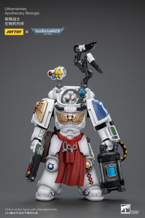 Warhammer 40K Ultramarines Apothecary Biologis 1/18 Scale Action Figure Gallery Image 4