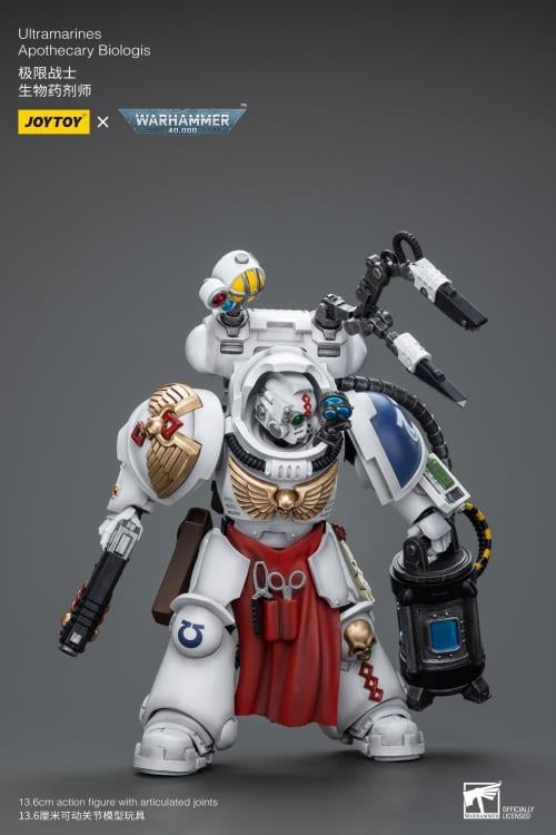 Warhammer 40K Ultramarines Apothecary Biologis 1/18 Scale Action Figure Gallery Image 9