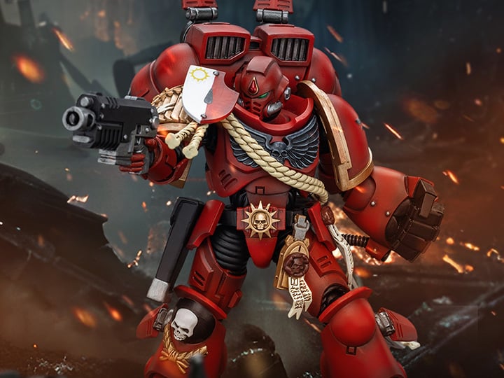 Warhammer 40K Blood Angels Captain with Jump Pack 1/18 Scale Action Figure Gallery Image 1