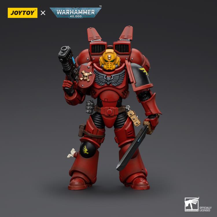 Warhammer 40K Blood Angels Jump Pack Intercessors Sergeant with Plasma Pistol 1/18 Scale Action Figure Gallery Image 3