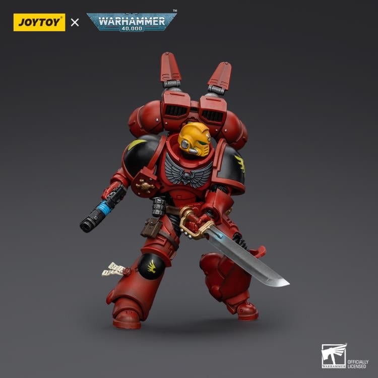 Warhammer 40K Blood Angels Jump Pack Intercessors Sergeant with Plasma Pistol 1/18 Scale Action Figure Gallery Image 5
