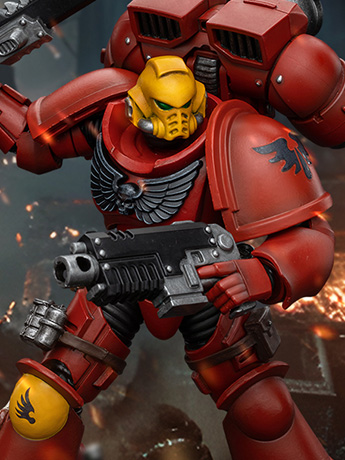 Warhammer 40K Blood Angels Jump Pack Intercessors Battle Brother 1/18 Scale Action Figure Gallery Image 2