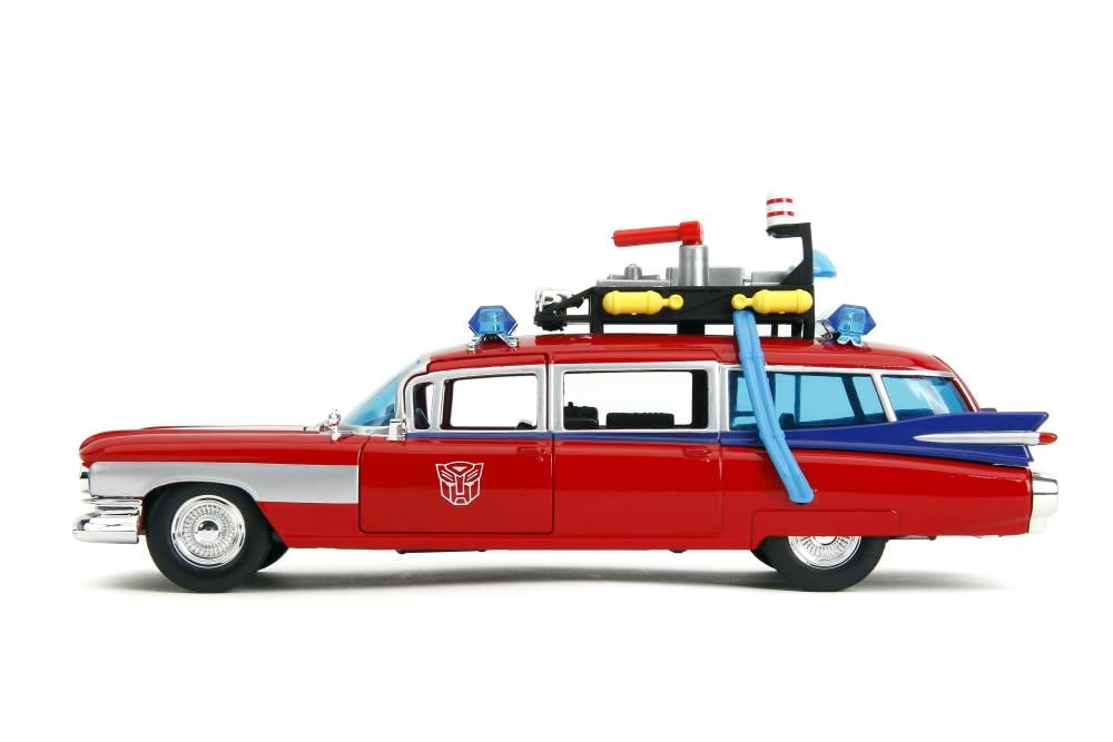 Ghostbusters x Transformers Hollywood Rides Ecto-1 (Optimus Prime Graphics) 1/24 Scale Vehicle Gallery Image 4