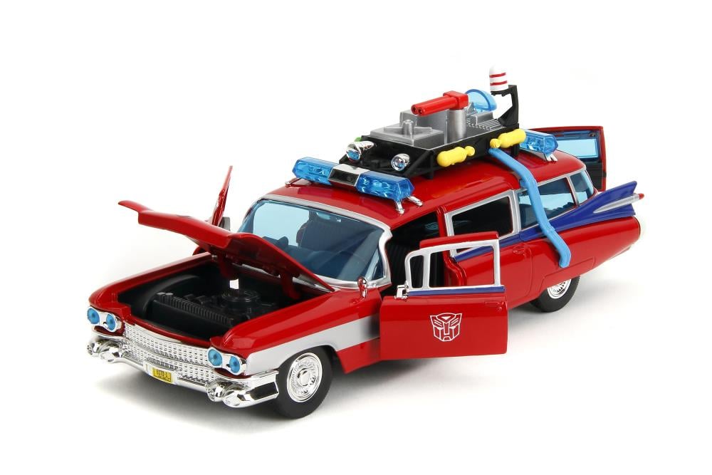 Ghostbusters x Transformers Hollywood Rides Ecto-1 (Optimus Prime Graphics) 1/24 Scale Vehicle Gallery Image 6