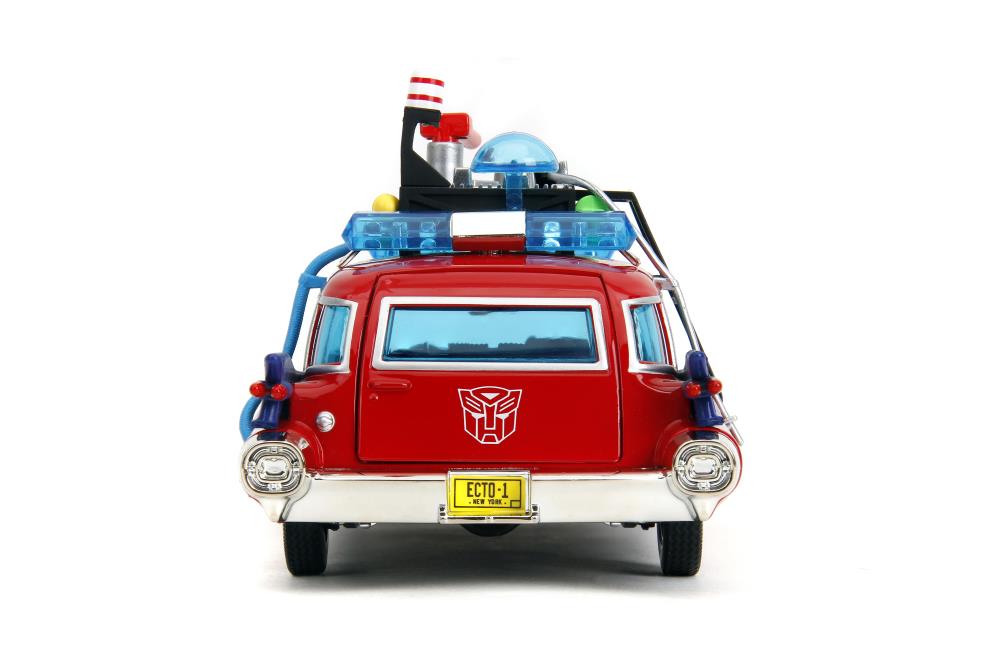Ghostbusters x Transformers Hollywood Rides Ecto-1 (Optimus Prime Graphics) 1/24 Scale Vehicle Gallery Image 5