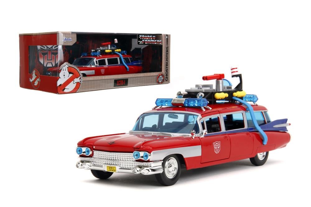 Ghostbusters x Transformers Hollywood Rides Ecto-1 (Optimus Prime Graphics) 1/24 Scale Vehicle Gallery Image 8
