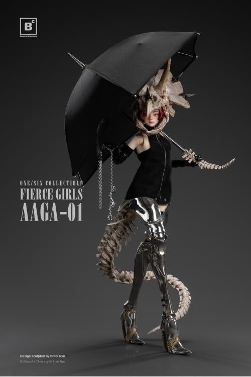 Entei Ryu Fierce Girls Series Bone Girl (Triceratops) 1/6 Scale Figure