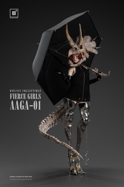 Entei Ryu Fierce Girls Series Bone Girl (Triceratops) 1/6 Scale Figure