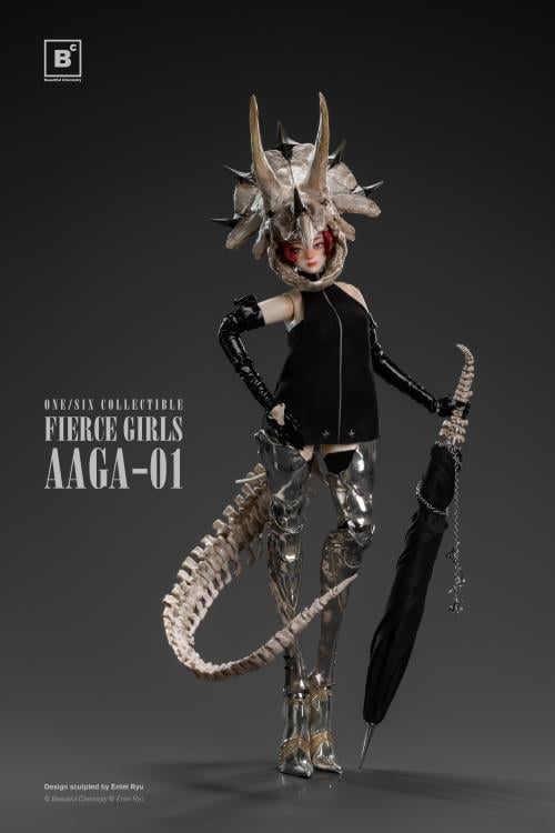 Entei Ryu Fierce Girls Series Bone Girl (Triceratops) 1/6 Scale Figure