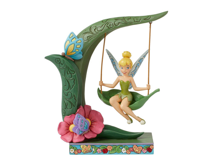 Peter Pan Disney Traditions Tinker Bell Spring Swing Figurine (Jim Shore) Gallery Image 1