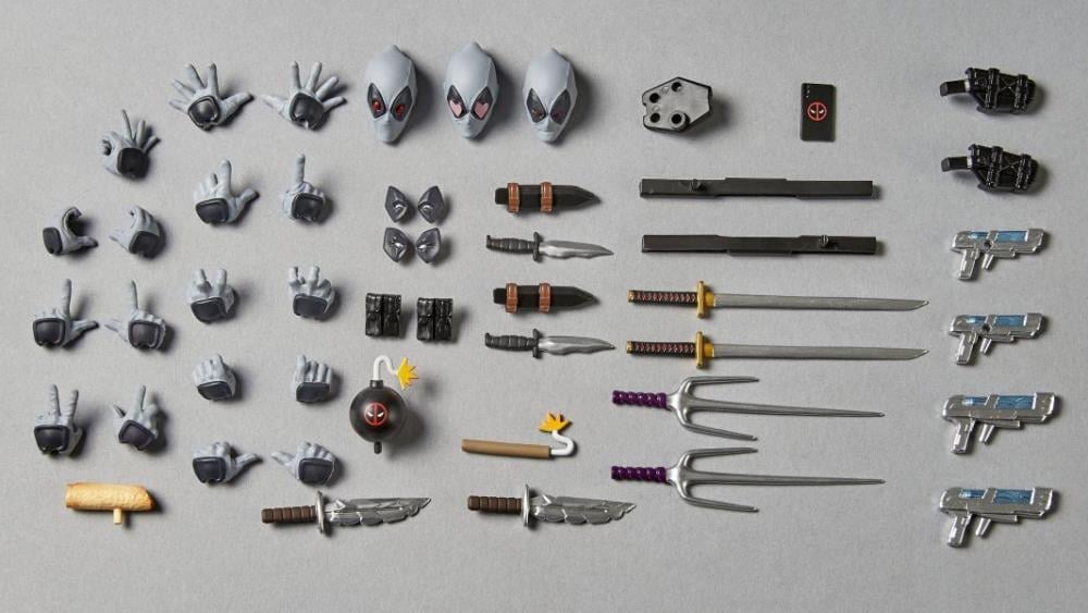 Marvel Amazing Yamaguchi Revoltech NR051 Deadpool (X-Force Color Ver. 2.5) Action Figure Gallery Image 15