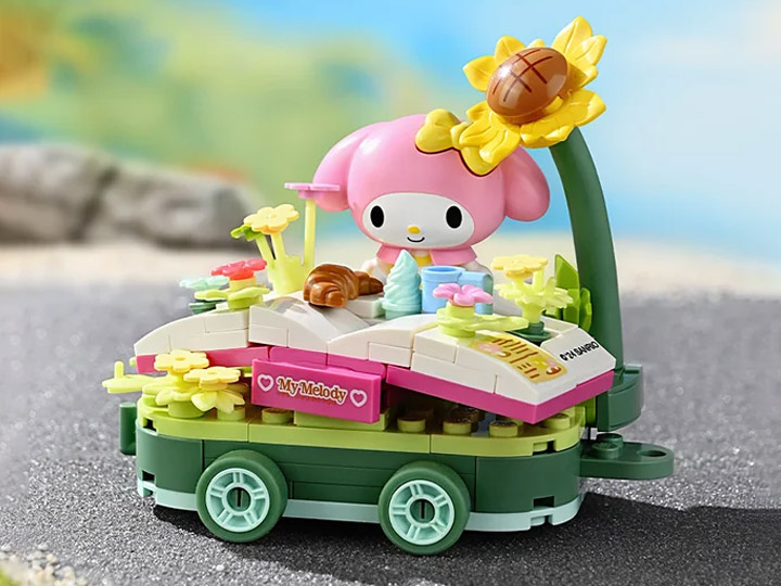 Sanrio Summer Float Series My Melody Picnic at Flower Fields Building Block Toy Set Gallery Image 1