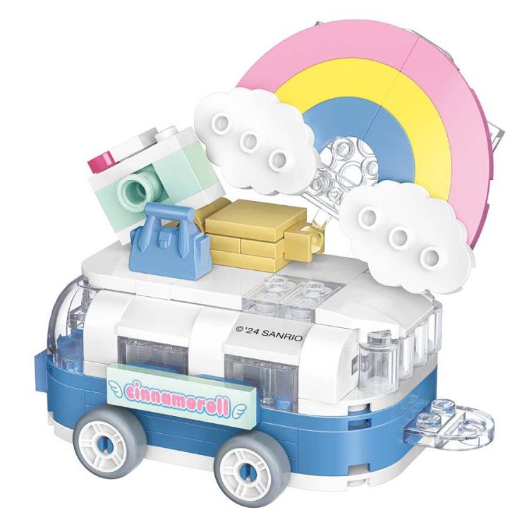 Sanrio Summer Float Series Cinnamoroll Leisurely Journey Building Block Toy Set Gallery Image 4