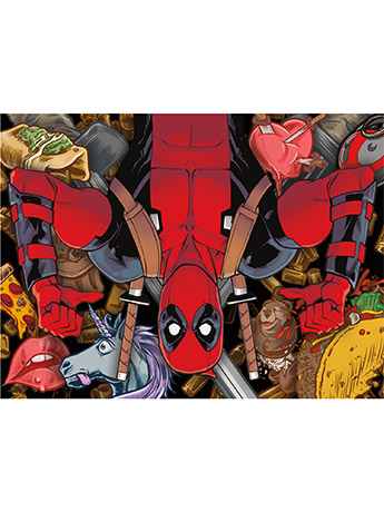 Marvel Deadpool Collage 500-Piece Puzzle Gallery Image 2