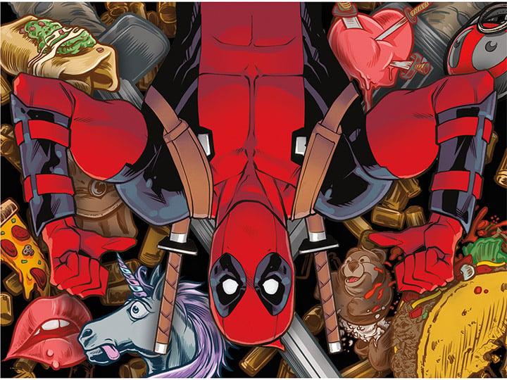 Marvel Deadpool Collage 500-Piece Puzzle Gallery Image 1