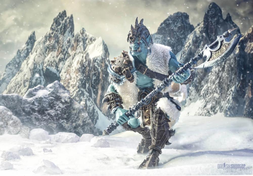 Mythic Legions: Ashes of Agbendor Frost Ogre (Ogre-scale) Action Figure Gallery Image 3