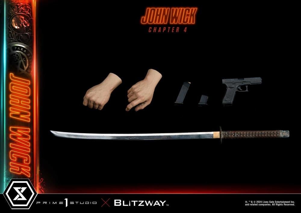 John Wick: Chapter 4 Premium Masterline John Wick (Deluxe Ver.) 1/4 Scale Statue (with Bonus) Gallery Image 66