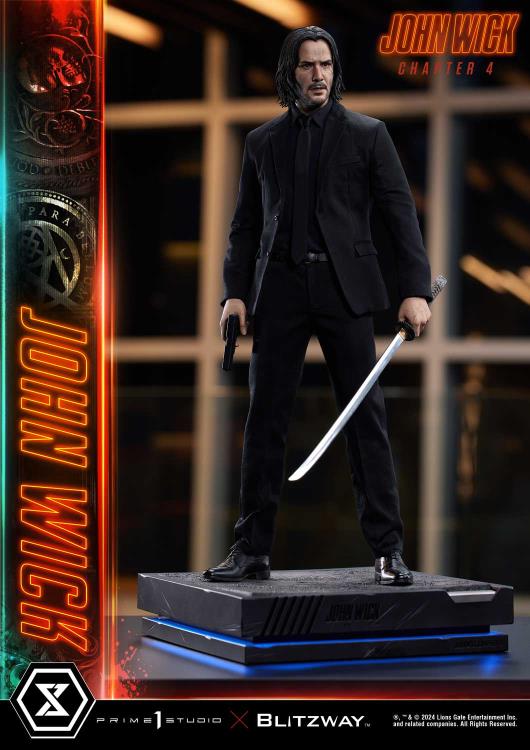 John Wick: Chapter 4 Premium Masterline John Wick (Deluxe Ver.) 1/4 Scale Statue (with Bonus) Gallery Image 4