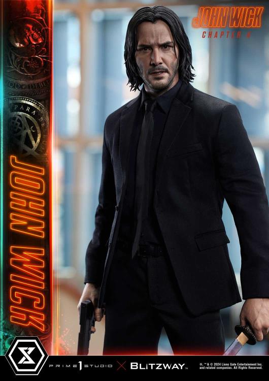 John Wick: Chapter 4 Premium Masterline John Wick (Deluxe Ver.) 1/4 Scale Statue (with Bonus) Gallery Image 21