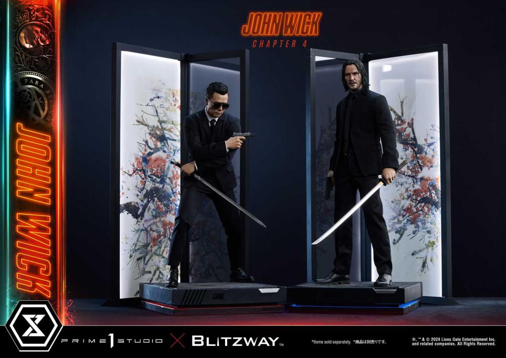 John Wick: Chapter 4 Premium Masterline John Wick (Deluxe Ver.) 1/4 Scale Statue (with Bonus) Gallery Image 74