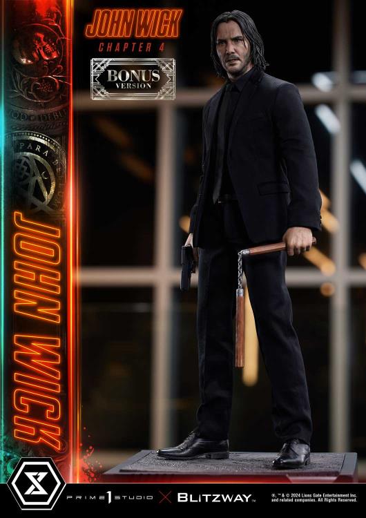 John Wick: Chapter 4 Premium Masterline John Wick (Deluxe Ver.) 1/4 Scale Statue (with Bonus) Gallery Image 3