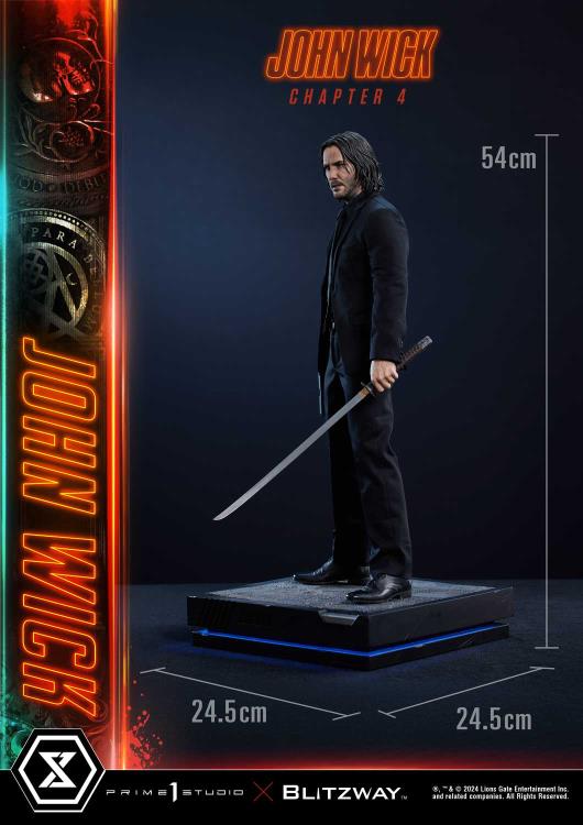 John Wick: Chapter 4 Premium Masterline John Wick (Deluxe Ver.) 1/4 Scale Statue (with Bonus) Gallery Image 59