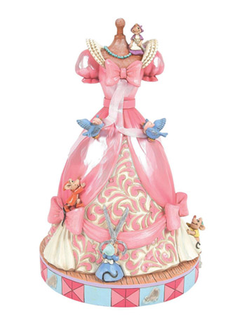 Cinderella Disney Traditions Cinderella's Pink Dress Music Figurine (Jim Shore) Gallery Image 2