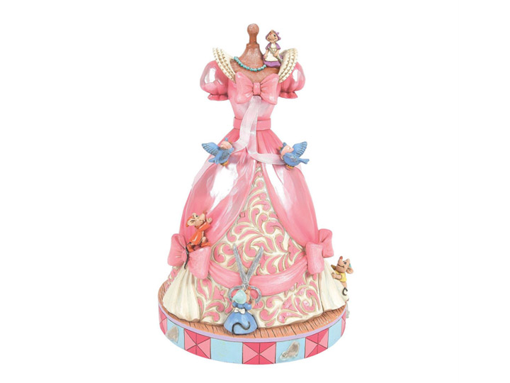 Cinderella Disney Traditions Cinderella's Pink Dress Music Figurine (Jim Shore) Gallery Image 1