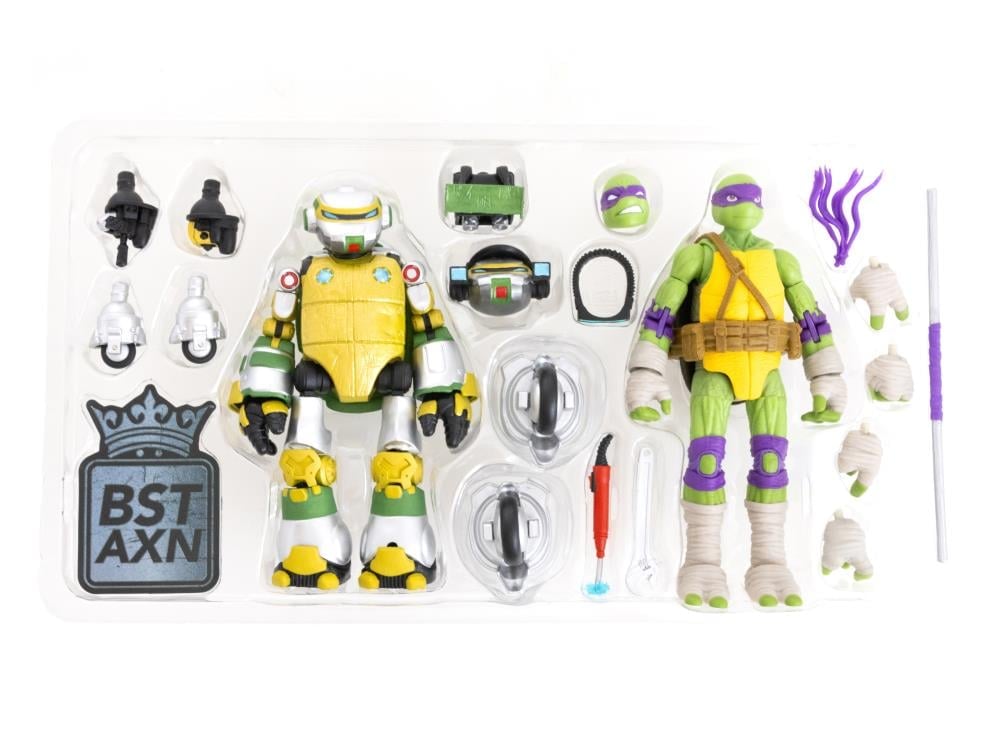 Teenage Mutant Ninja Turtles BST AXN Metalhead & Donatello SDCC 2024 Exclusive Action Figure Two-Pack Gallery Image 14