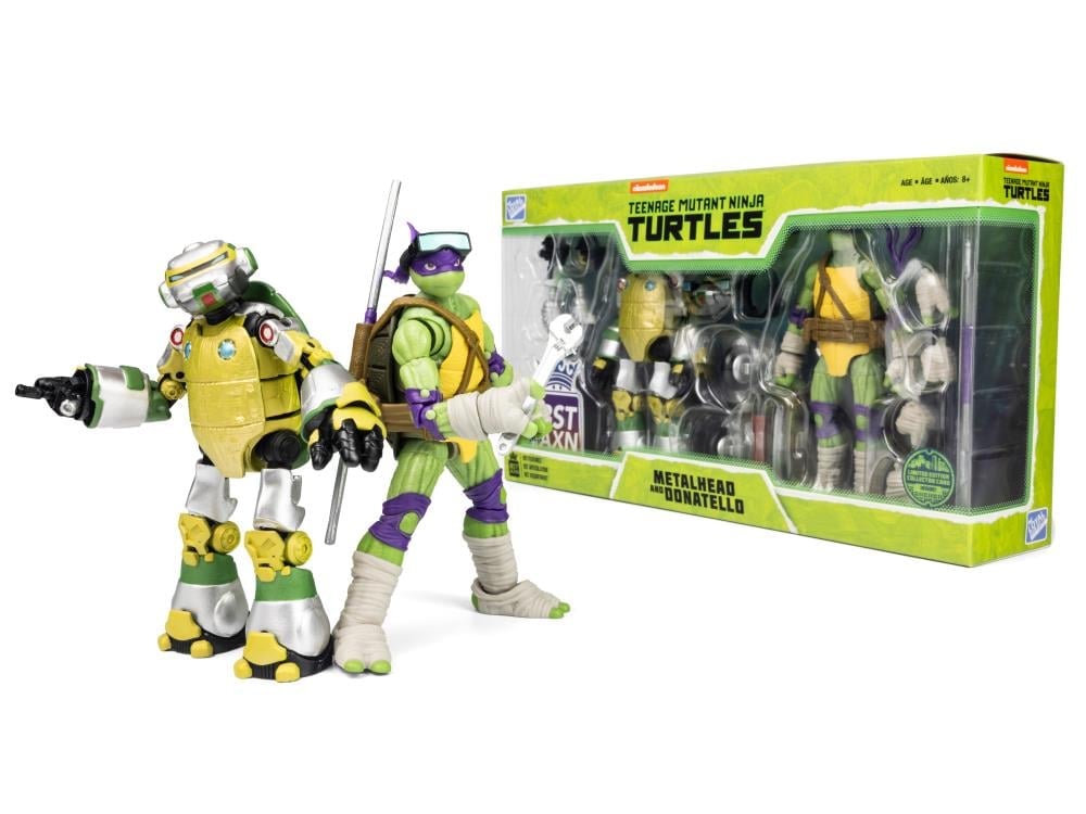 ninata 二代目 フィギュア三体セット Teenage Mutant Ninja Turtles BST AXN Metalhead & Donatello SDCC