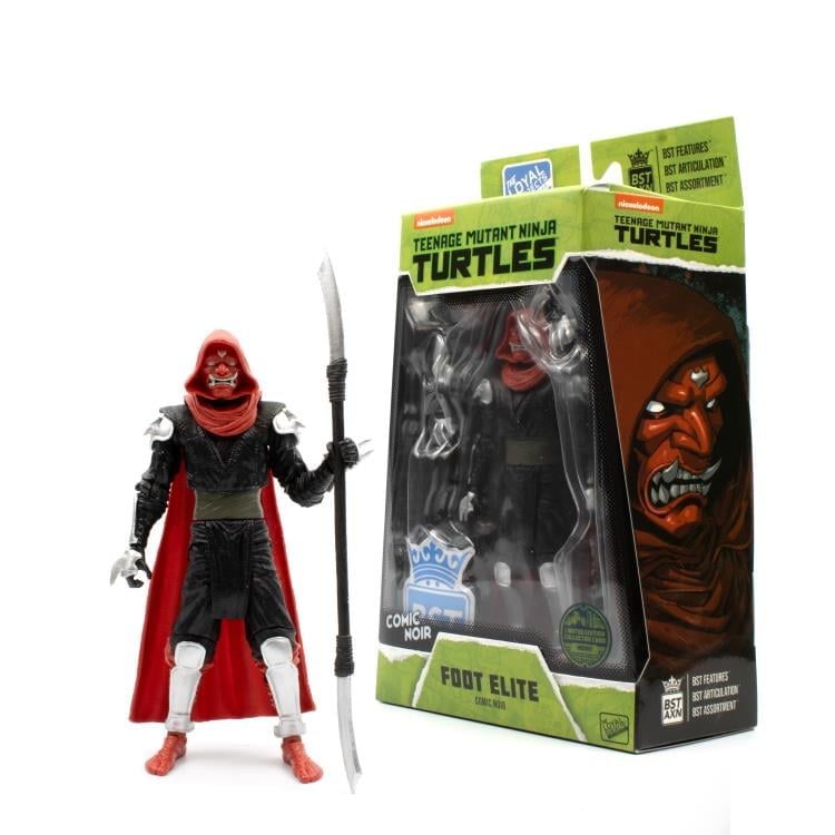 Teenage Mutant Ninja Turtles BST AXN Elite Foot Clan Soldier (Comic Noir) SDCC 2024 Exclusive Action Figure Gallery Image 8