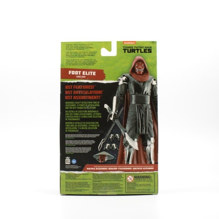 Teenage Mutant Ninja Turtles BST AXN Elite Foot Clan Soldier (Comic Noir) SDCC 2024 Exclusive Action Figure Gallery Image 10