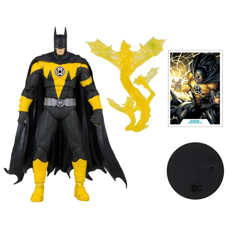 Forever Evil DC Multiverse Gold Label Batman (Sinestro Corps) Exclusive Action Figure Gallery Image 9