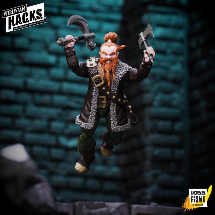 Vitruvian H.A.C.K.S. Grimgrom (Dwarf Mercency) Action Figure