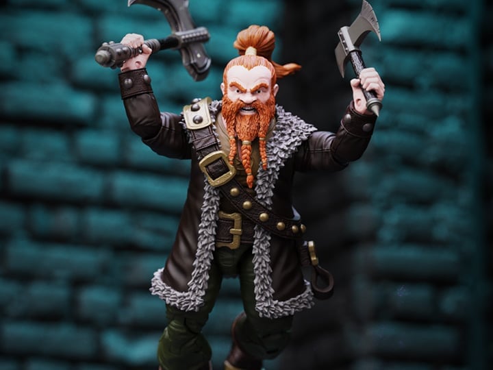 Vitruvian H.A.C.K.S. Grimgrom (Dwarf Mercency) Action Figure