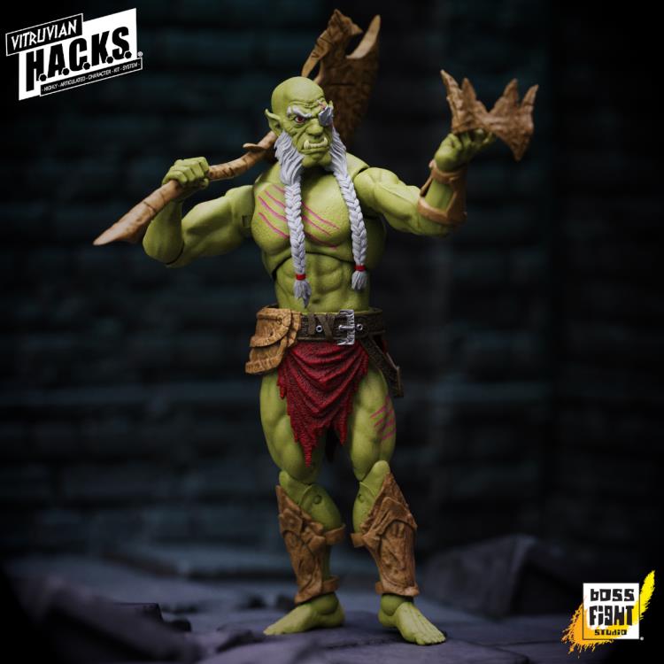 Vitruvian H.A.C.K.S. Bur'Zagi (Mighty Orc Sovran) Action Figure