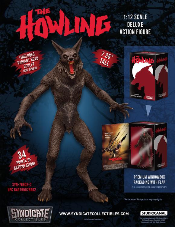 The Howling Werewolf 1/12 Scale Deluxe Action Figure Gallery Image 4